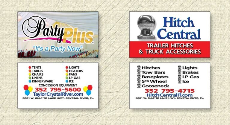 Mac 1 Signs Custom Premium Business Cards Citrus County